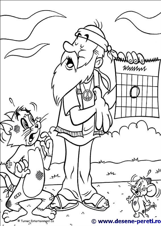 tom jerry desene colorat